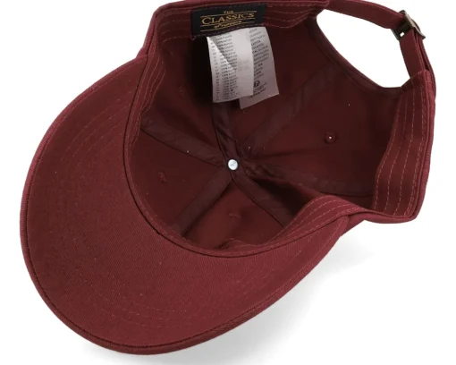 Dad Cap-Yupoong Maroon Dad Cap -