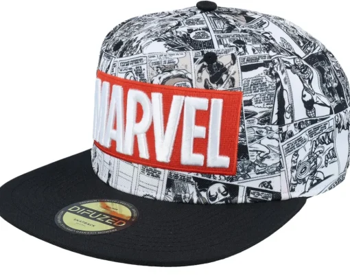 Snapback-Difuzed Marvel Classic Logo Grey Snapback -