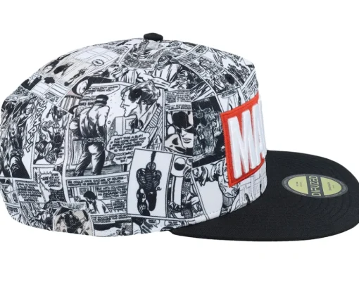 Snapback-Difuzed Marvel Classic Logo Grey Snapback -