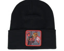 Cuff Beanies-Capslab Marvel Deadpool Beanie Black Cuff -