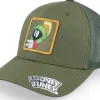 Trucker-Looney Tunes Marvin The Martian Olive Green Trucker -