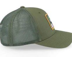 Trucker-Looney Tunes Marvin The Martian Olive Green Trucker -