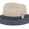 Sale Mayser Mathis Paperbr Beige/navy Straw Hat -