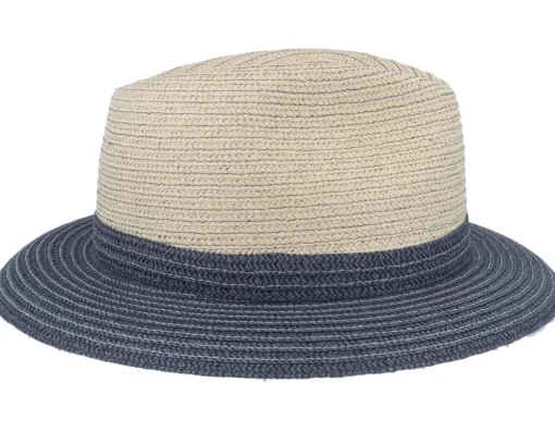 Sale Mayser Mathis Paperbr Beige/navy Straw Hat -