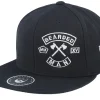 Snapback-Bearded Man MC Patch Black Snapback -