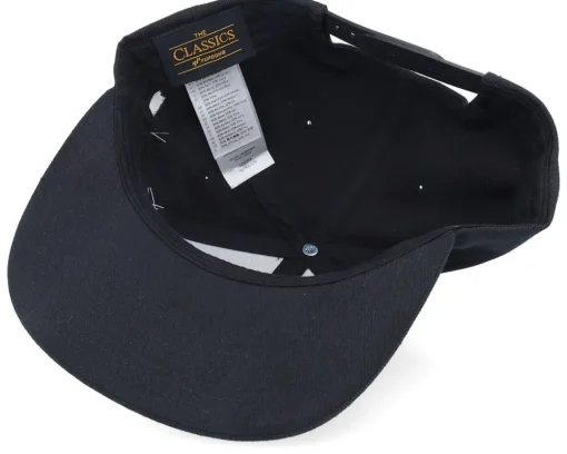 Snapback-Bearded Man MC Patch Black Snapback -