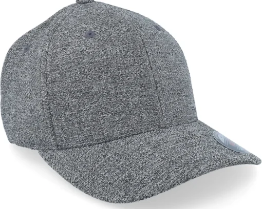 Blanks-Flexfit Melange Cap Dark Heather Grey -