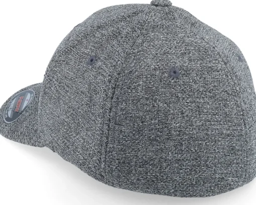 Blanks-Flexfit Melange Cap Dark Heather Grey -