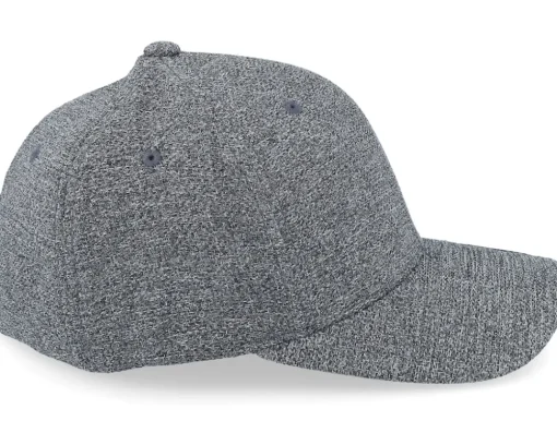 Blanks-Flexfit Melange Cap Dark Heather Grey -