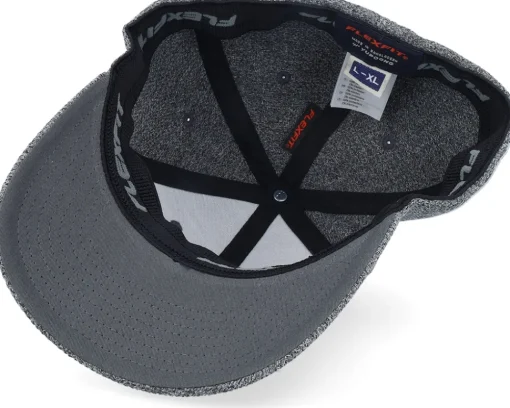 Blanks-Flexfit Melange Cap Dark Heather Grey -