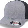 Online Flexfit Melange Unipanel Heather Grey/Black Trucker -
