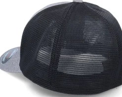 Online Flexfit Melange Unipanel Heather Grey/Black Trucker -