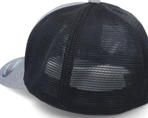 Online Flexfit Melange Unipanel Heather Grey/Black Trucker -