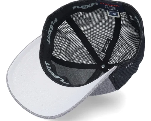 Online Flexfit Melange Unipanel Heather Grey/Black Trucker -