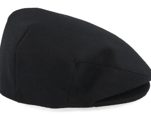 Fashion Jaxon & James Melton Wool Black Snap Cap -