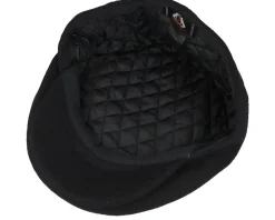 Fashion Jaxon & James Melton Wool Black Snap Cap -