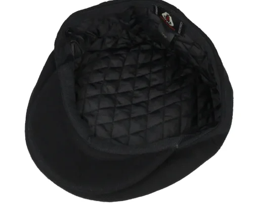 Fashion Jaxon & James Melton Wool Black Snap Cap -