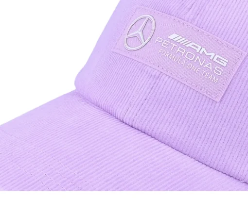 Dad Cap | Motor-Formula One Mercedes AMG F1 23 Retro Cord Lilac Dad Cap - Pink