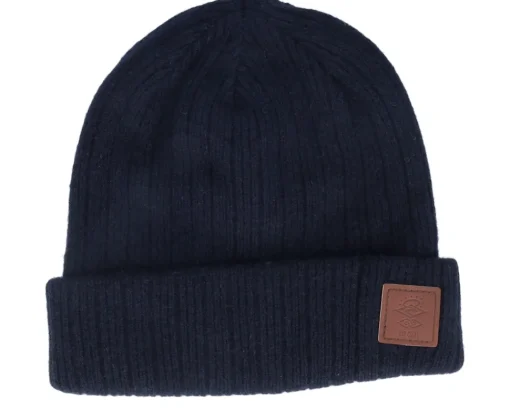 Cuff Beanies-Rip Curl Merino Searchers Reg Beanie Black Cuff -