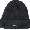 Cuff Beanies-Stetson Merino Wool Black Beanie -