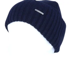 Cuff Beanies-Stetson Merino Wool Dark Blue Cuff -