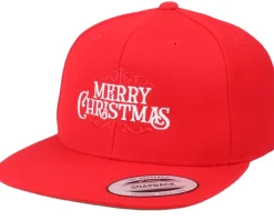 Snapback-Ho-Ho-Hats Merry Christmas Red Snapback - Iconic