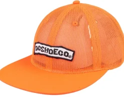 Skate-DC Meshed Up Neon Orange Snapback -