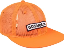Skate-DC Meshed Up Neon Orange Snapback -