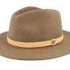 Fedora-Brixton Messer Desert Palm/Natural Fedora - Brown