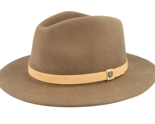Fedora-Brixton Messer Desert Palm/Natural Fedora - Brown