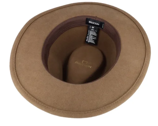 Fedora-Brixton Messer Desert Palm/Natural Fedora - Brown