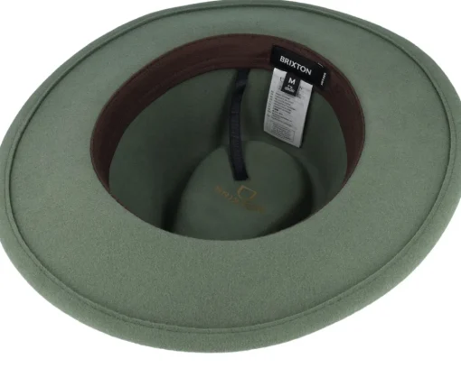 Outlet Brixton Messer Light Moss Fedora -