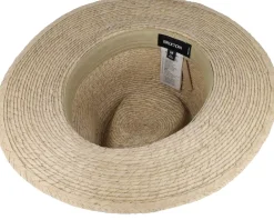 Fashion Brixton Messer Western Fedora Sand Straw Hat -