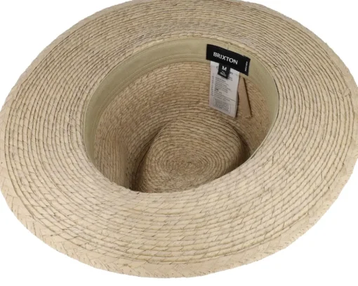 Fashion Brixton Messer Western Fedora Sand Straw Hat -