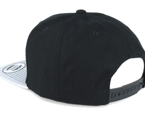 Outlet Yupoong Metallic Visor Black/Silver Snapback -