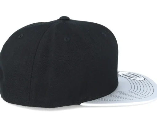 Outlet Yupoong Metallic Visor Black/Silver Snapback -