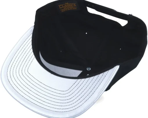 Outlet Yupoong Metallic Visor Black/Silver Snapback -