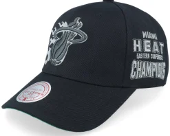 Hot Mitchell & Ness Miami Heat Beautiful Chaos Pro Cap Hwc Adjustable - Black