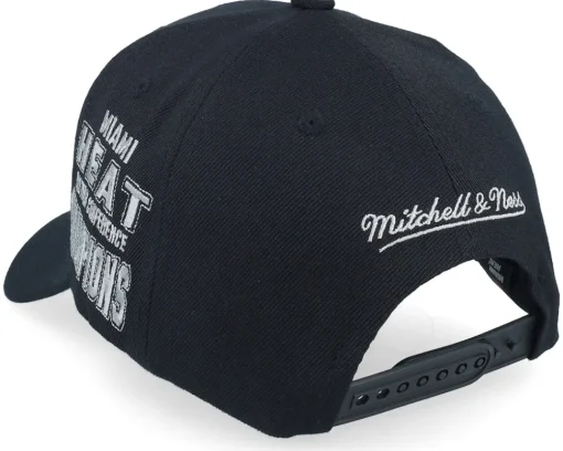 Hot Mitchell & Ness Miami Heat Beautiful Chaos Pro Cap Hwc Adjustable - Black