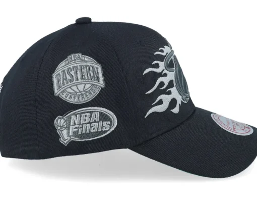 Hot Mitchell & Ness Miami Heat Beautiful Chaos Pro Cap Hwc Adjustable - Black