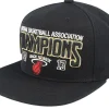 Snapback-Mitchell & Ness Miami Heat Champs Black Snapback -