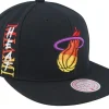 Snapback-Mitchell & Ness Miami Heat High Grade Snapback - Black