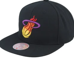 Snapback-Mitchell & Ness Miami Heat High Grade Snapback - Black