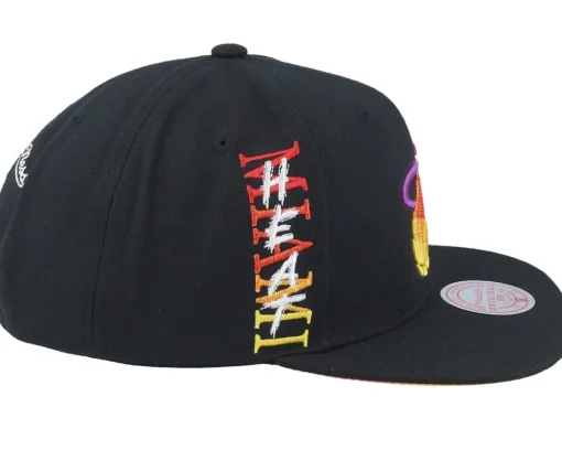 Snapback-Mitchell & Ness Miami Heat High Grade Snapback - Black