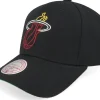 New Mitchell & Ness Miami Heat Neon Logo Pro Adjustable - Black
