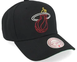 New Mitchell & Ness Miami Heat Neon Logo Pro Adjustable - Black