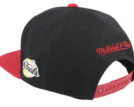 Snapback-Mitchell & Ness Miami Heat Patched Up Black/Red Snapback -