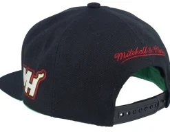 Snapback-Mitchell & Ness Miami Heat Triple Play Snapback - Black