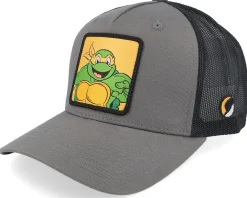Trucker-TMNT Michelangelo Box /Black A-Frame Trucker - Grey
