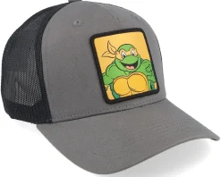 Trucker-TMNT Michelangelo Box /Black A-Frame Trucker - Grey